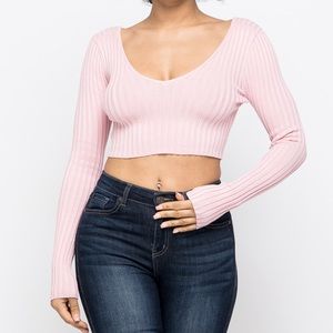 Pink Crop Top